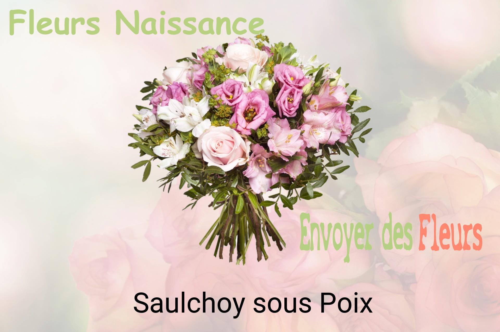 Bouquet de fleurs de naissance livré à Saulchoy-sous-Poix