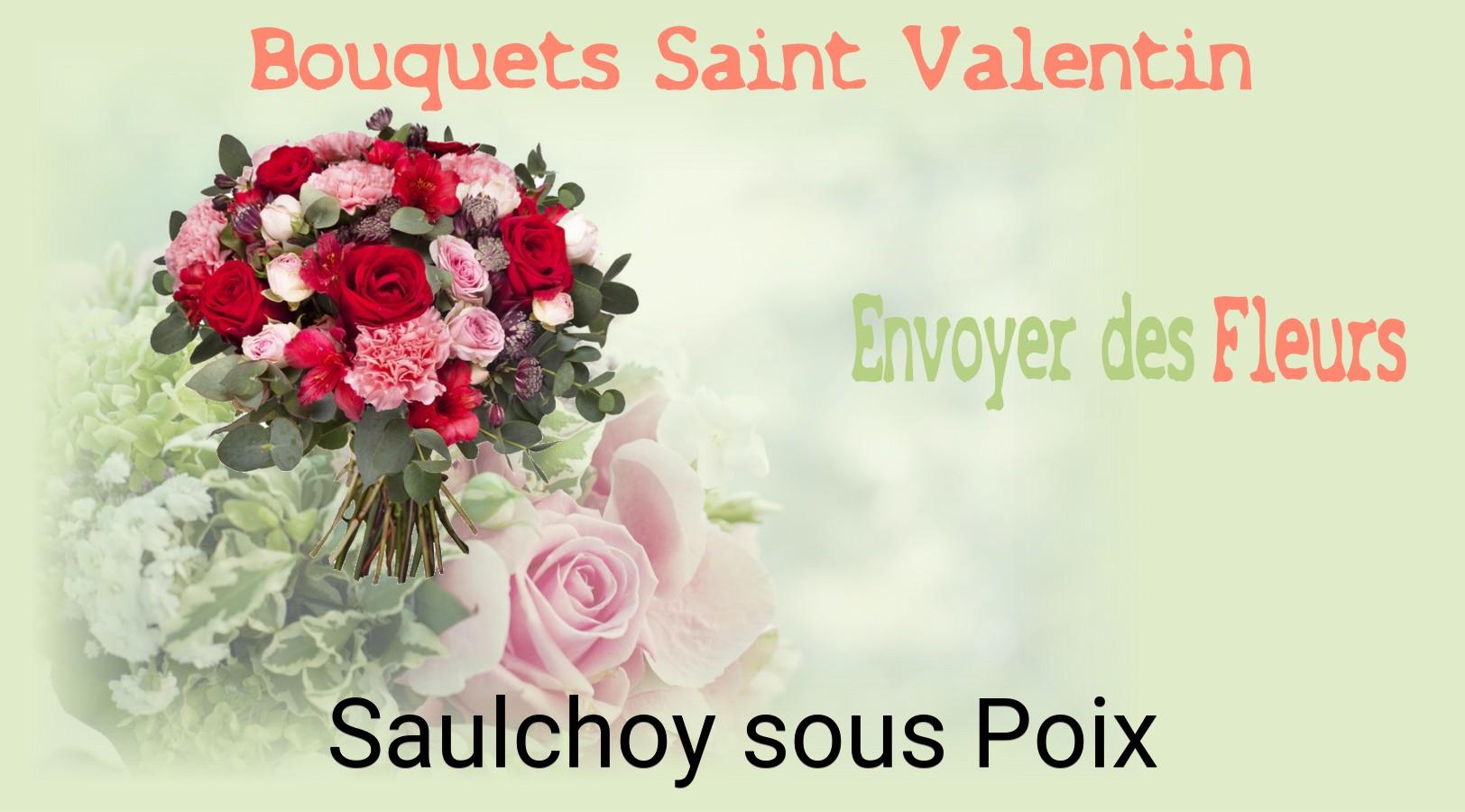 Roses de Saint-Valentin livrées à Saulchoy-sous-Poix